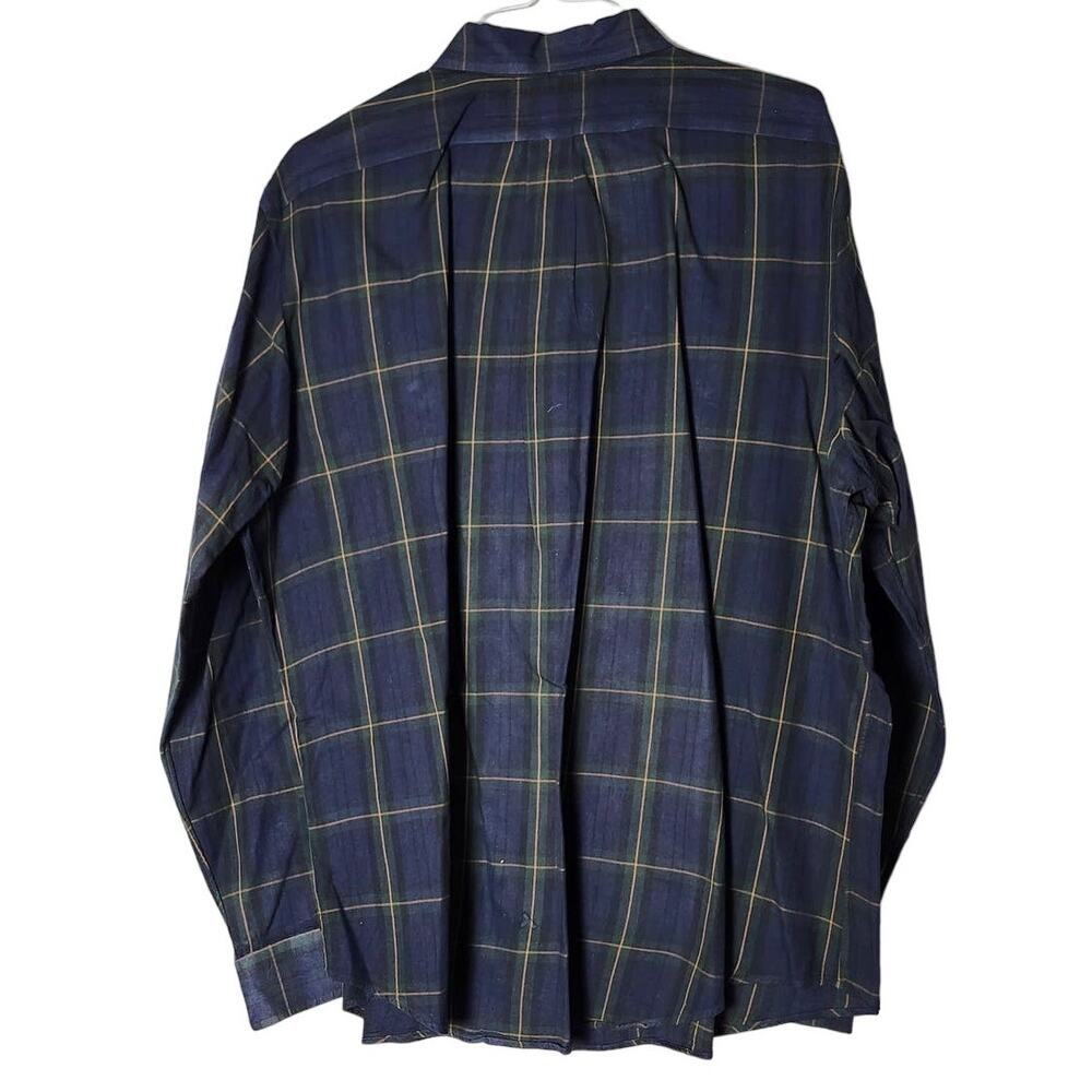 Ralph Lauren Classic Fit Shirt Size XXL Button Down Long Sleeve Plaid Blue Green - Picture 2 of 3